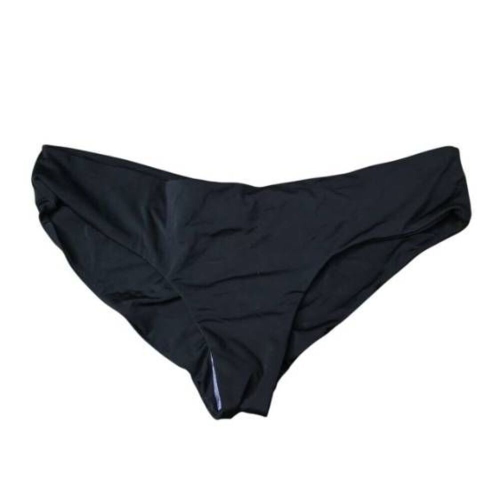 Nicolita Women's Size XL Black Ruched Bottom Bikini Bottoms